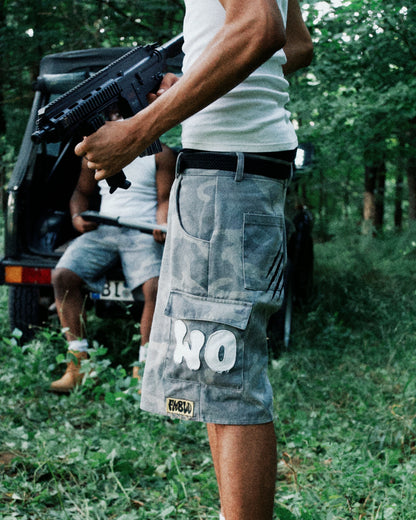 CAMO CARGO SHORTS